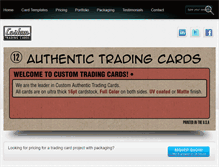 Tablet Screenshot of custom-tradingcards.com
